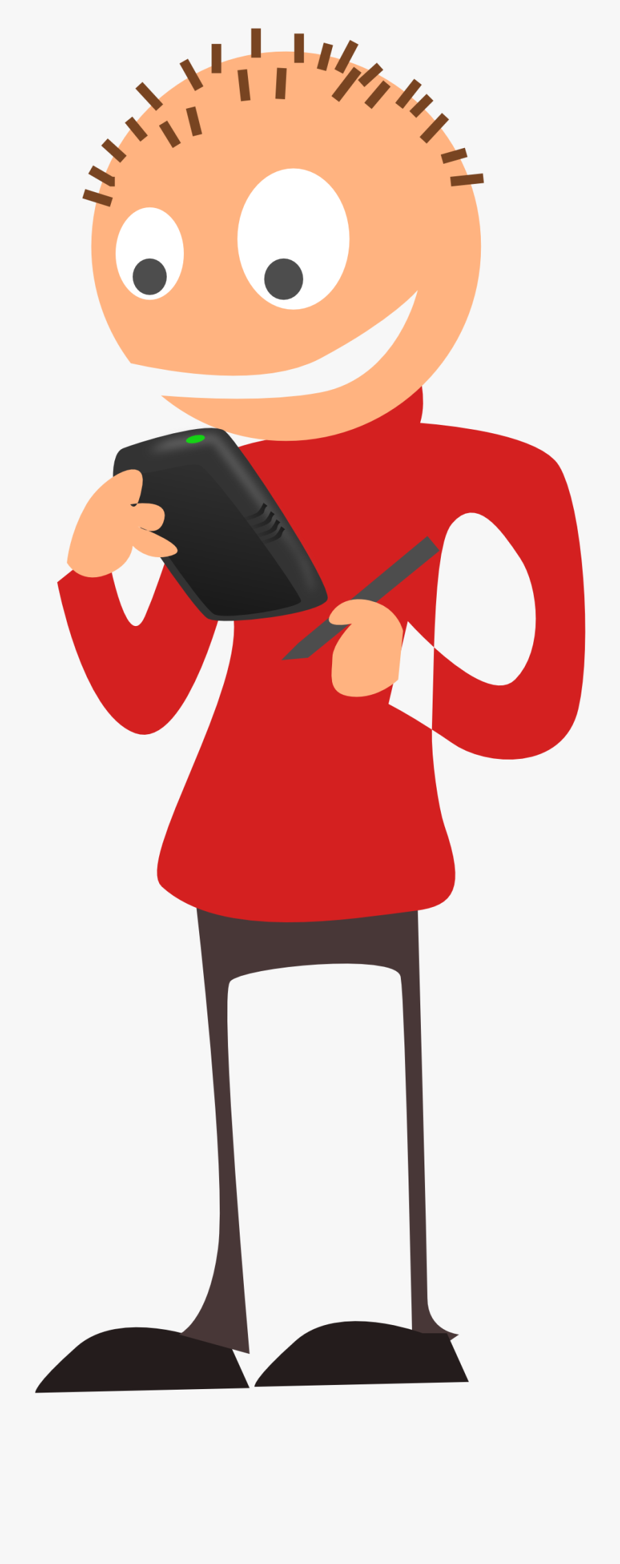 Person On Phone Clipart - Use Phone Clipart, Transparent Clipart