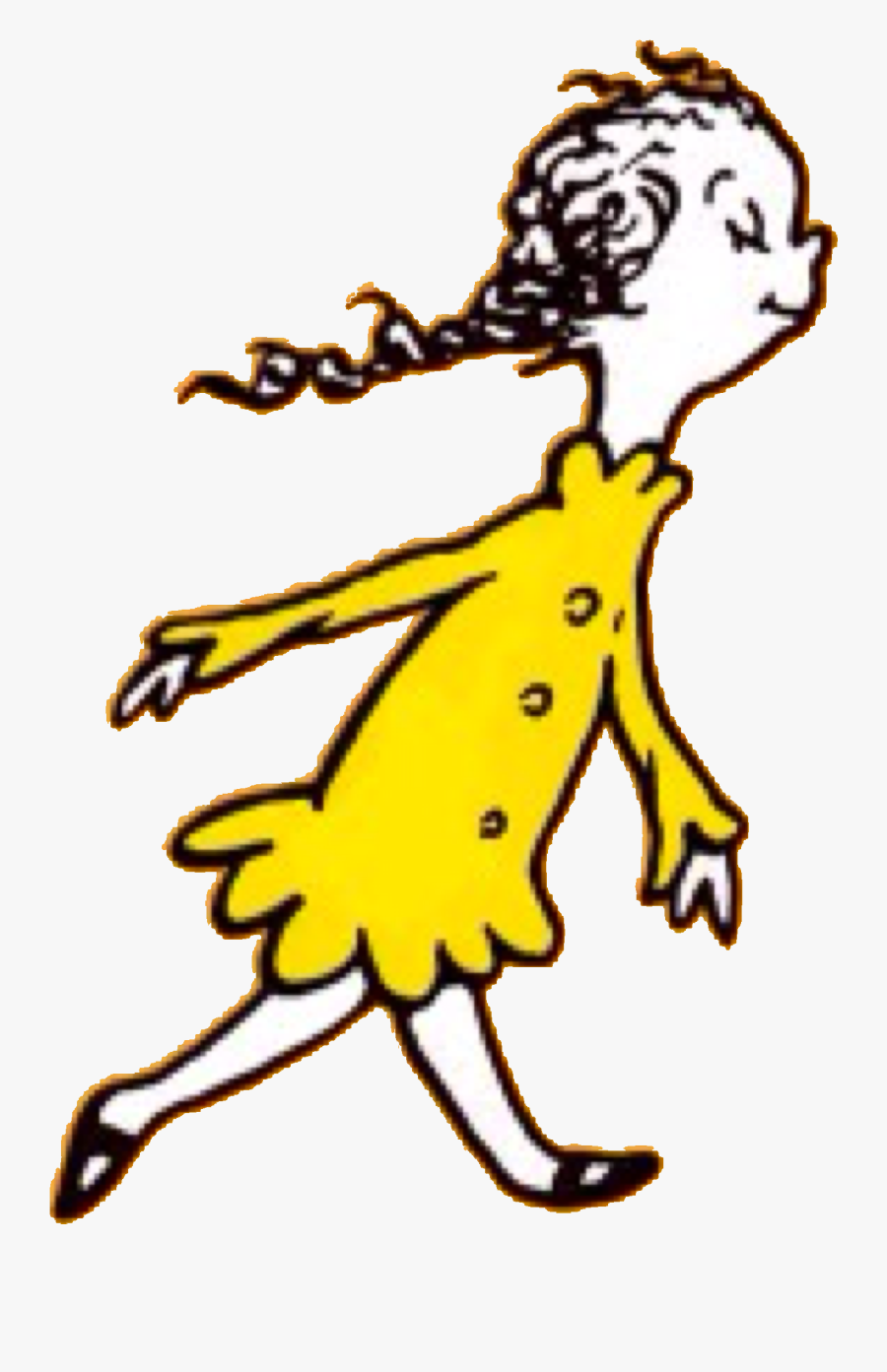A Girl From The Book Named Dr - Dr Seuss Human Character, Transparent Clipart