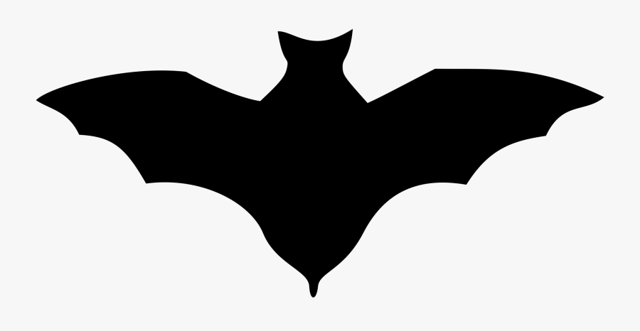 Bat Clipart Plain Black - Desene De Halloween Lilieci, Transparent Clipart