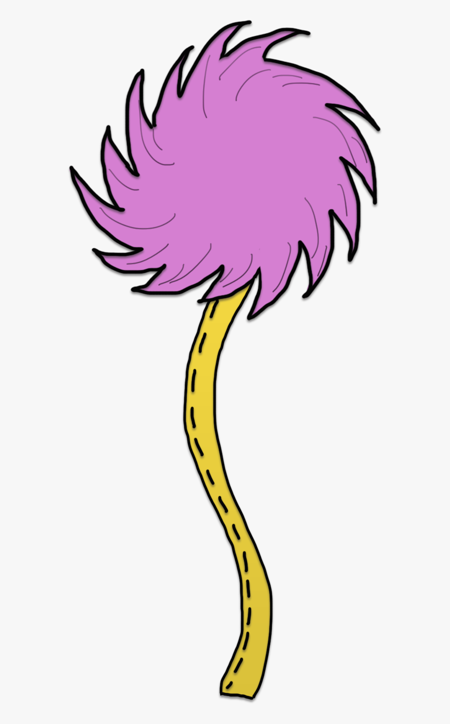 Dr Seuss Yellow Truffula Tree Png - Lorax Clipart, Transparent Clipart