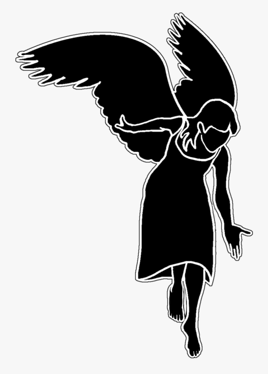 Wing Clipart Guardian Angel - Clipart Guardian Angel Silhouette, Transparent Clipart