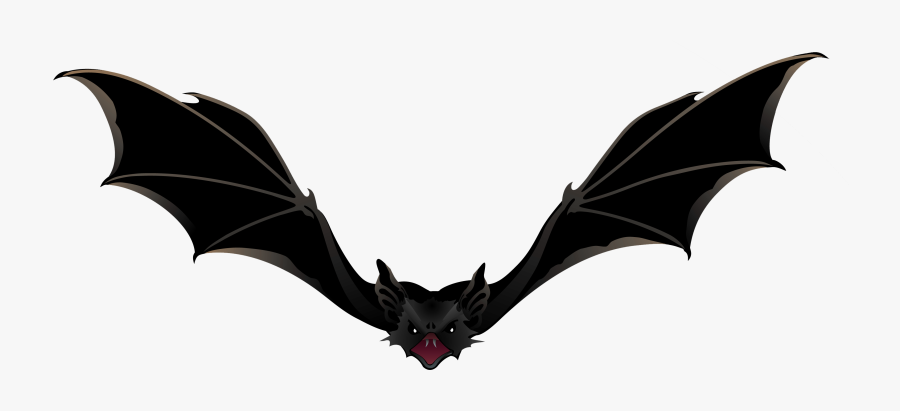 Bat Clip Art Creepy - Transparent Bat Clip Art, Transparent Clipart