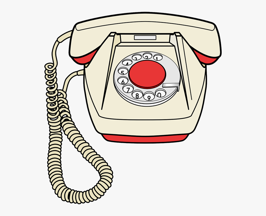 28 Collection Of Black Phone Clipart - Old Phone Coloring Pages, Transparent Clipart