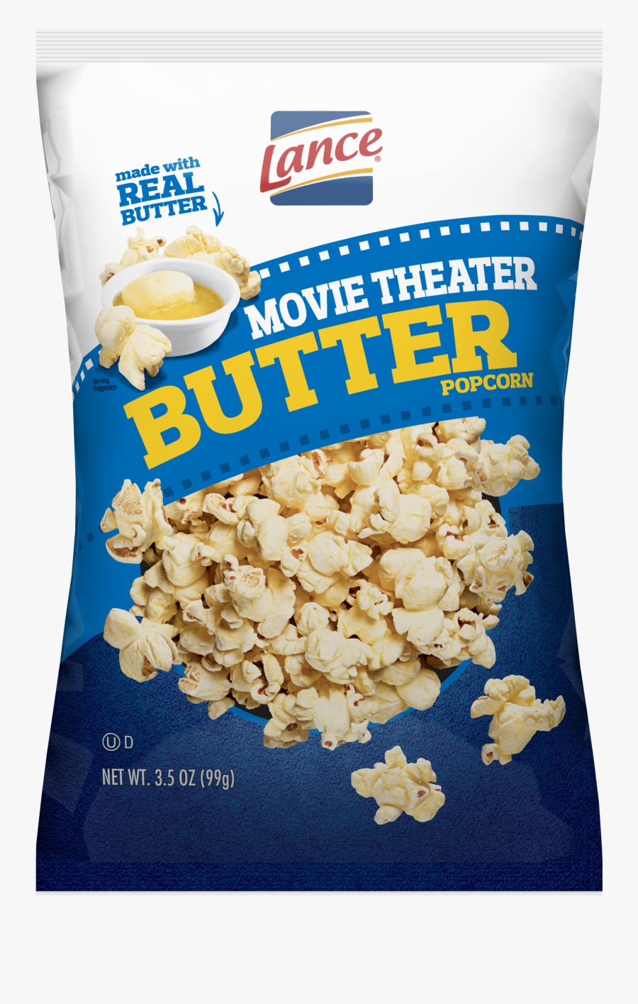 Clip Art Lance Theater Butter Snyder - Lance Movie Butter Popcorn, Transparent Clipart