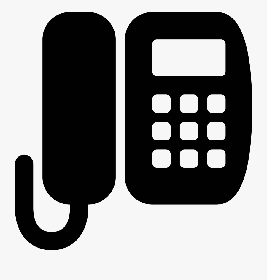 Phone Clipart Icon Vector - Office Phone Icon, Transparent Clipart