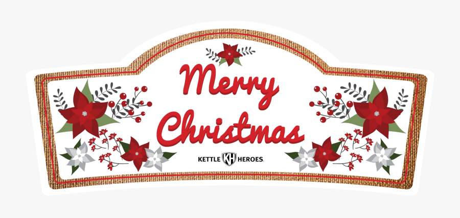 Merry Christmas - Label, Transparent Clipart