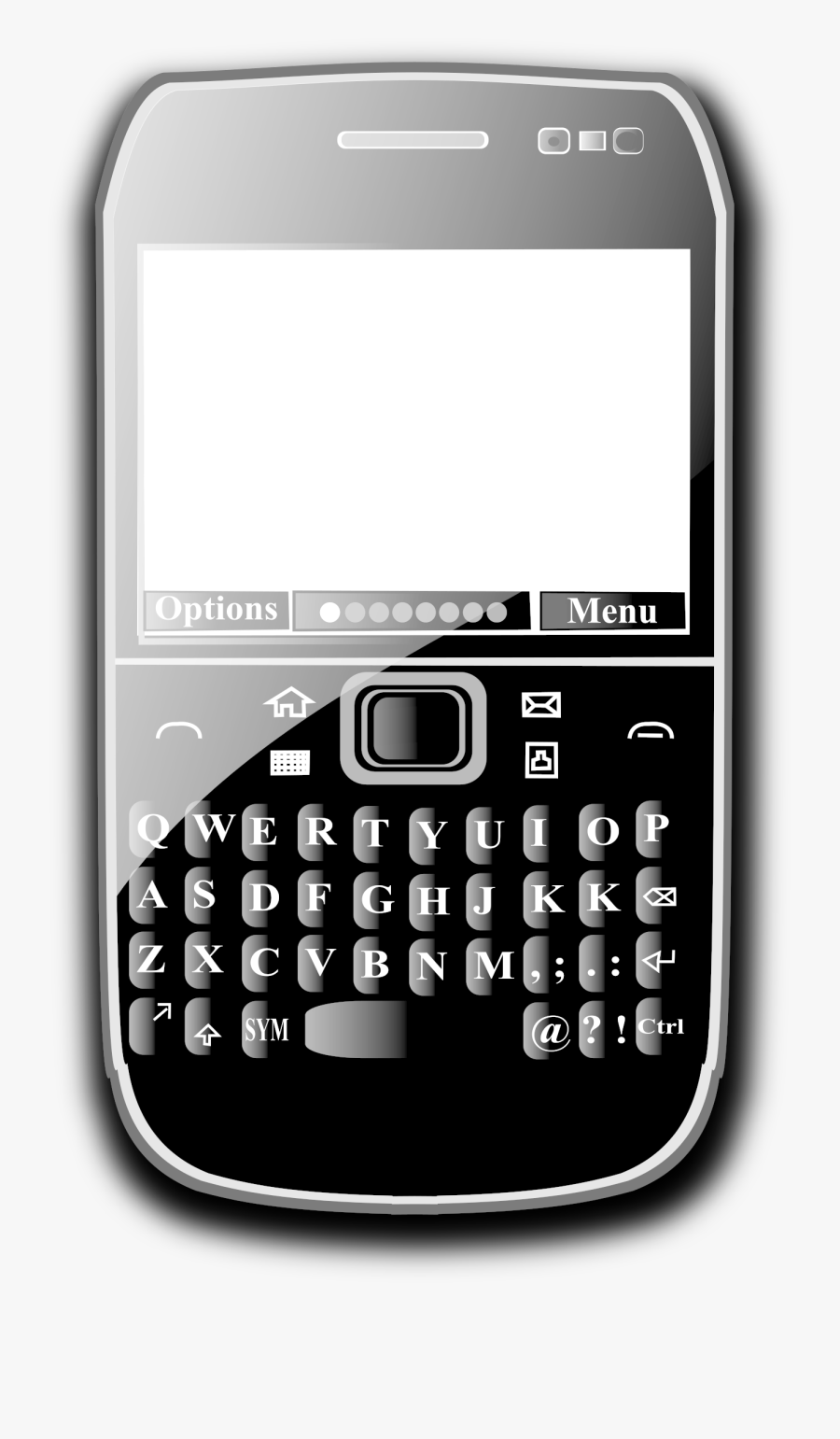 Blackberry Phone Clipart - Mobile Phone, Transparent Clipart