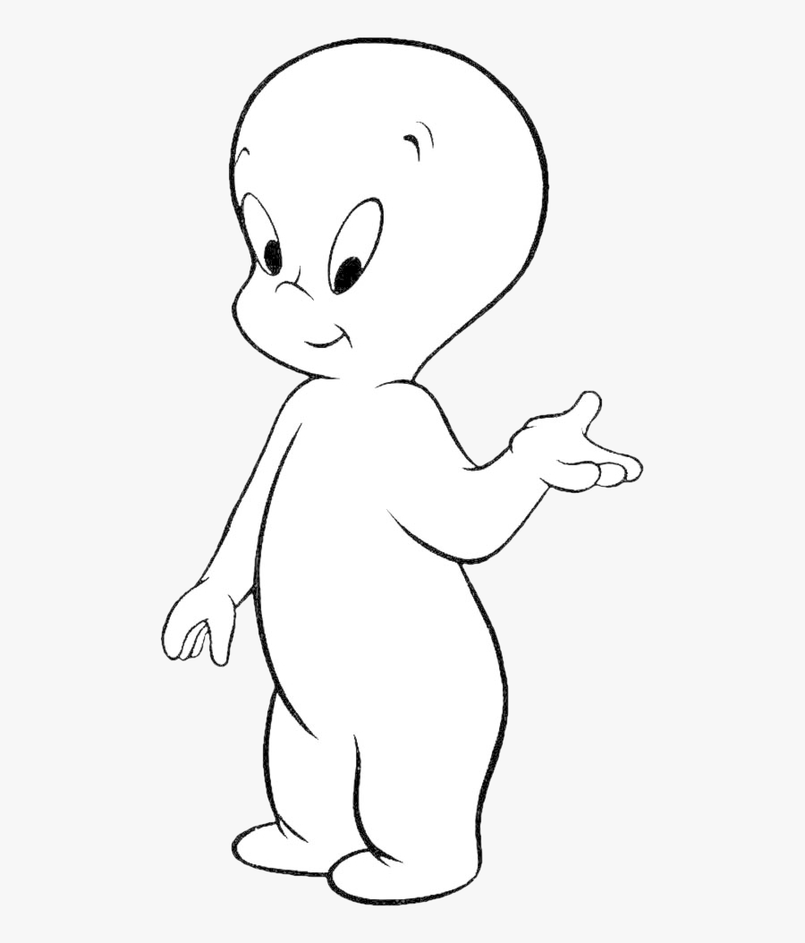Ghost Casper Doodle Sweetghost Cuteghost Horror Drawing - Kids Cartoon Ghost, Transparent Clipart
