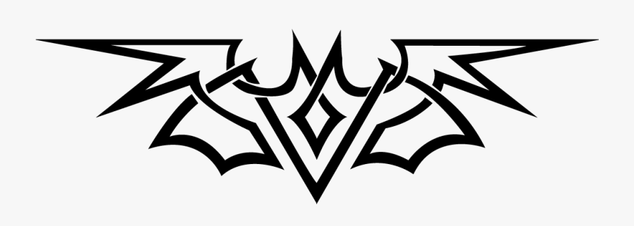 There Are Cute Bat Tattoo Designs And Pictures In This - Batman Tattoo On Transparent Background, Transparent Clipart