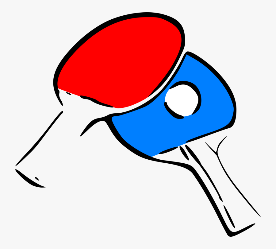 Bat Clipart Ping Pong - Table Tennis Clip Art, Transparent Clipart