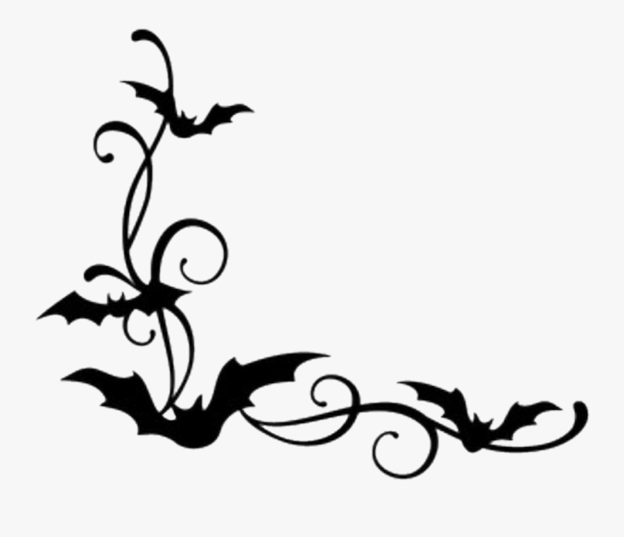 #bats #borders #halloween - Bat Border Designs, Transparent Clipart