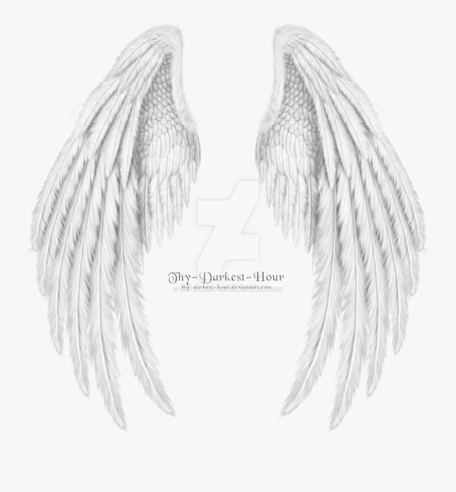 Drawing Angel Clip Art - Folded Angel Wings, Transparent Clipart