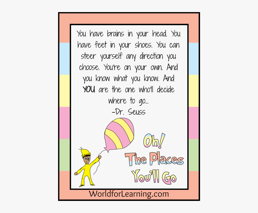 Printable Dr Seuss Oh The Places You Ll Go, Transparent Clipart