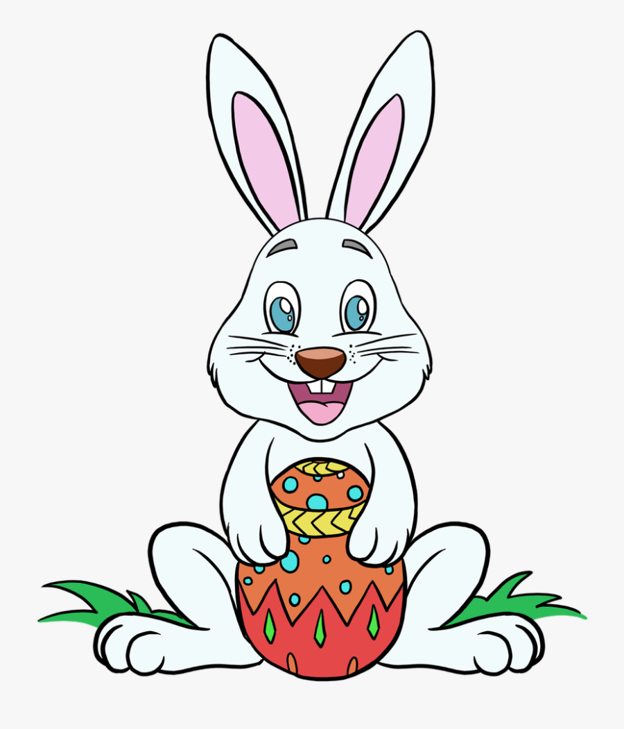 Easter Bunnies To Draw, Transparent Clipart
