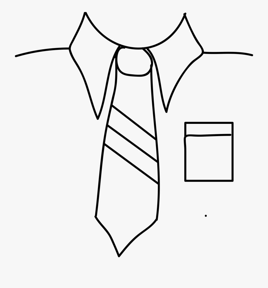 White Tie Clip Art - Clip Art Black And White Tie, Transparent Clipart