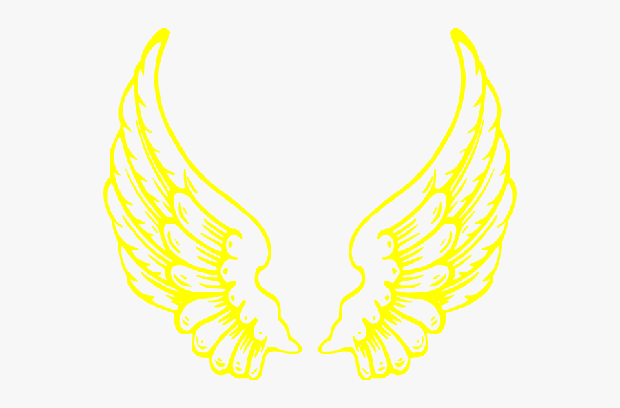 Yellow Angel Wings Png, Transparent Clipart