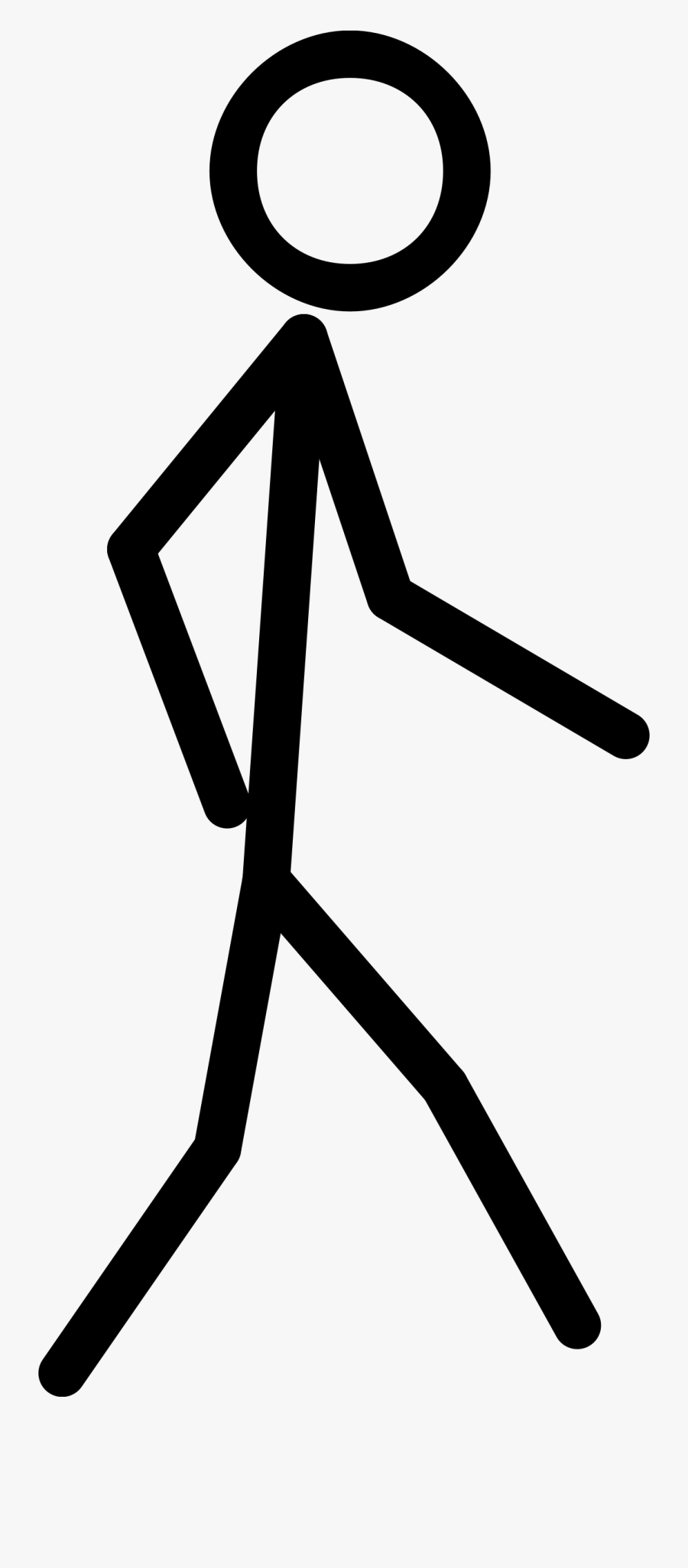 Walking Stick Figure Clipart, Transparent Clipart