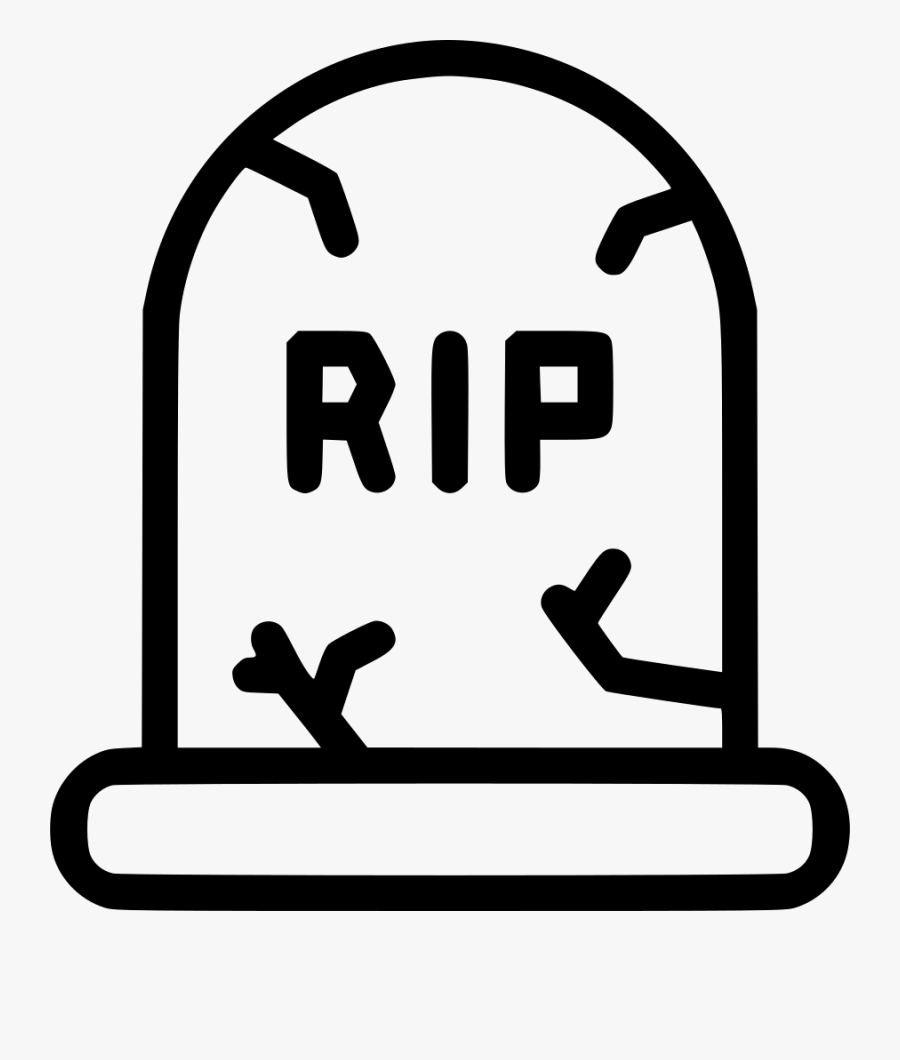 Death Funeral Grave Gravestone Graveyard Rip Svg Png - Transparent Background Tombstone Clipart, Transparent Clipart