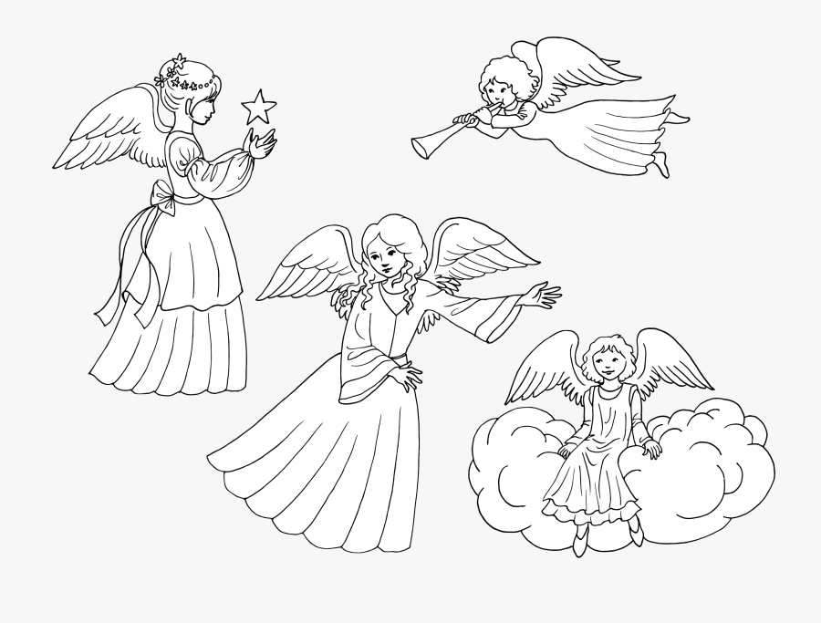 Angel Wings Clipart Castiel - Coloring Book, Transparent Clipart