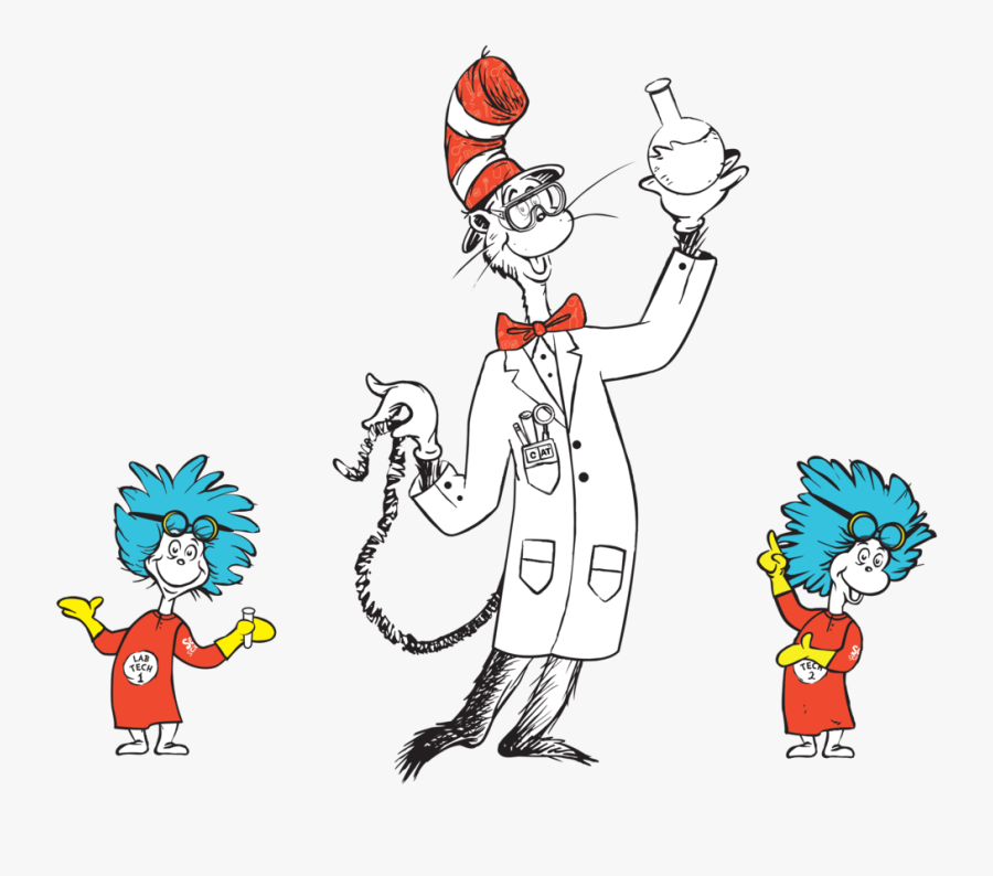 Dr Seuss Clipart Vector - Character Cat In The Hat, Transparent Clipart