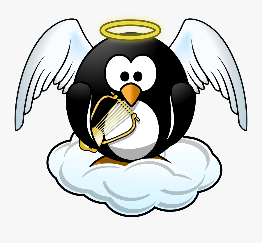Heaven Clip Art Free - Angel Penguin, Transparent Clipart