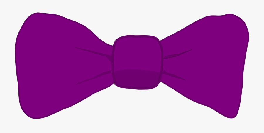 Ribbon Bow Fashion Tie Girly Purple - Purple Bow Tie Transparent Background, Transparent Clipart