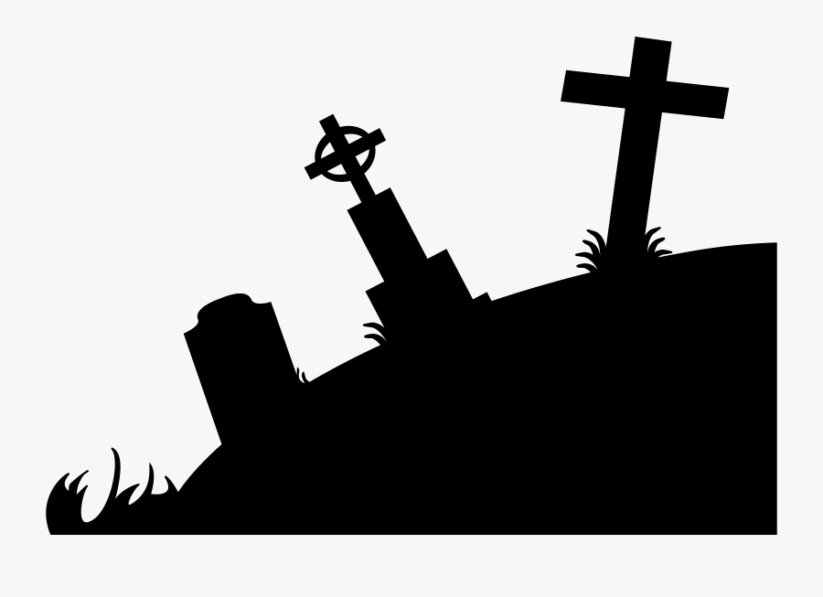 Cemetery Clipart Tomb - Graveyard Vector, Transparent Clipart