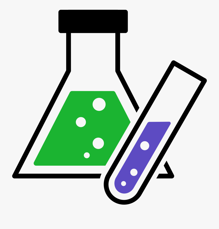 Chemistry Ideogram - Colour - Clip Art Chemical Flask, Transparent Clipart