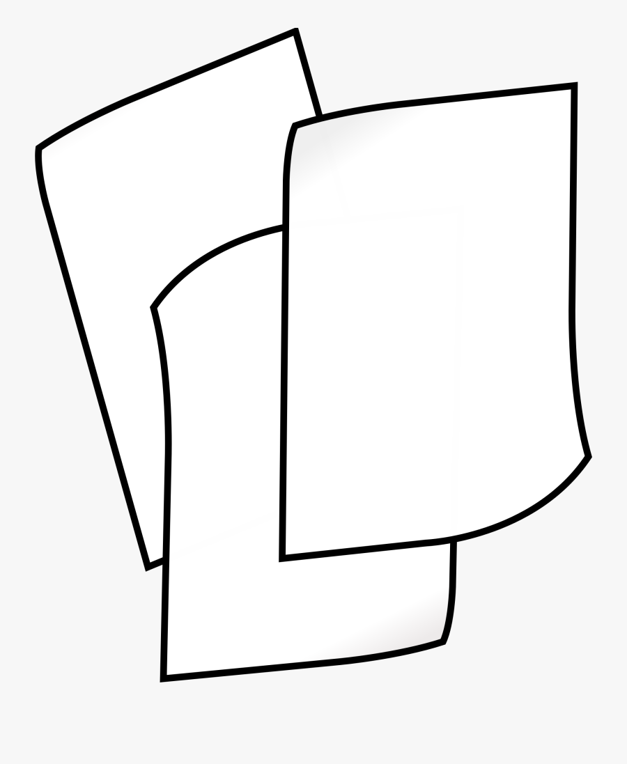 Paper Clip At Getdrawings - Paper Clipart Black And White, Transparent Clipart