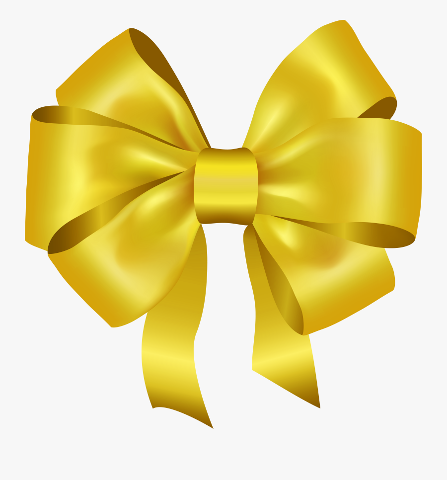 Bow Yellow Deco Png Clipart, Transparent Clipart