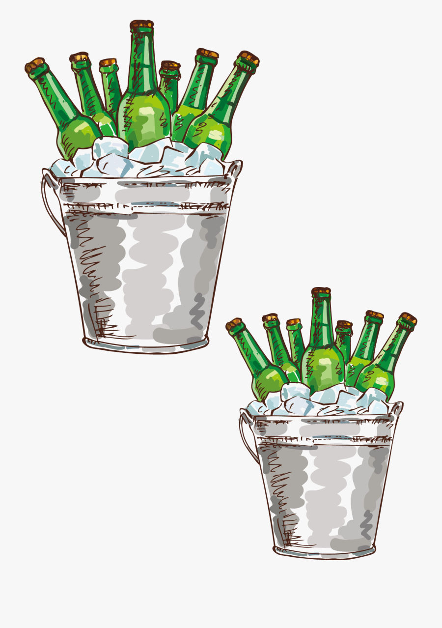 Spring Ideas Illustration Beer Bottle Party Drawing - Botella De Cerveza Dibujo, Transparent Clipart