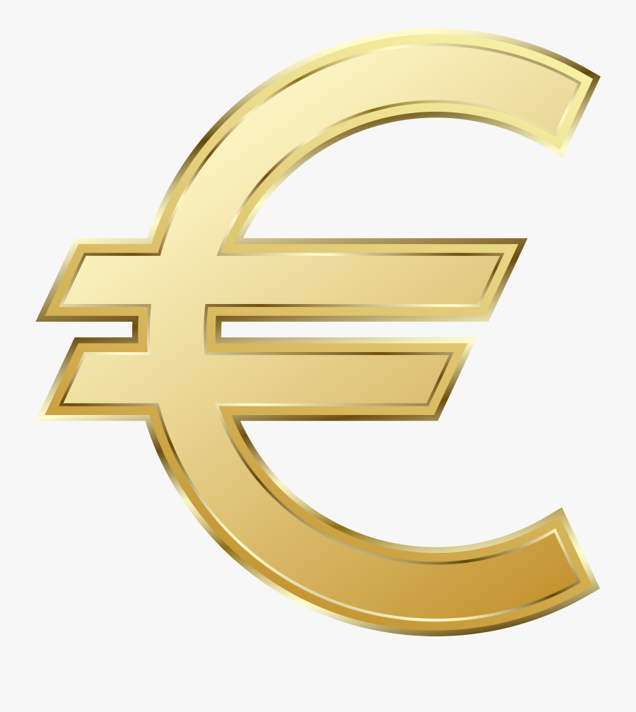 Euro Symbol Png Clip Art Image - Transparent Background Euro Sign, Transparent Clipart