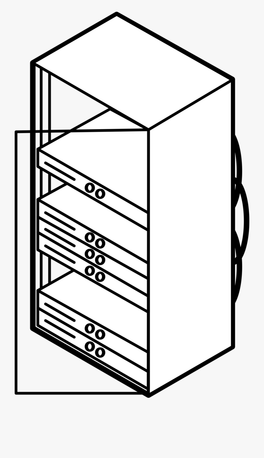 Computer Server Drawing Clipart Computer Servers 19-inch - Server Rack Clip Art, Transparent Clipart