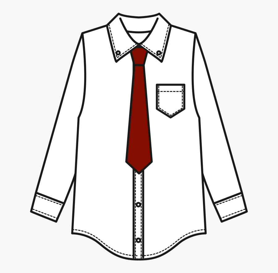 T Shirt Necktie Suit Tie Clip Cc0 - Shirt And Tie Drawing, Transparent Clipart