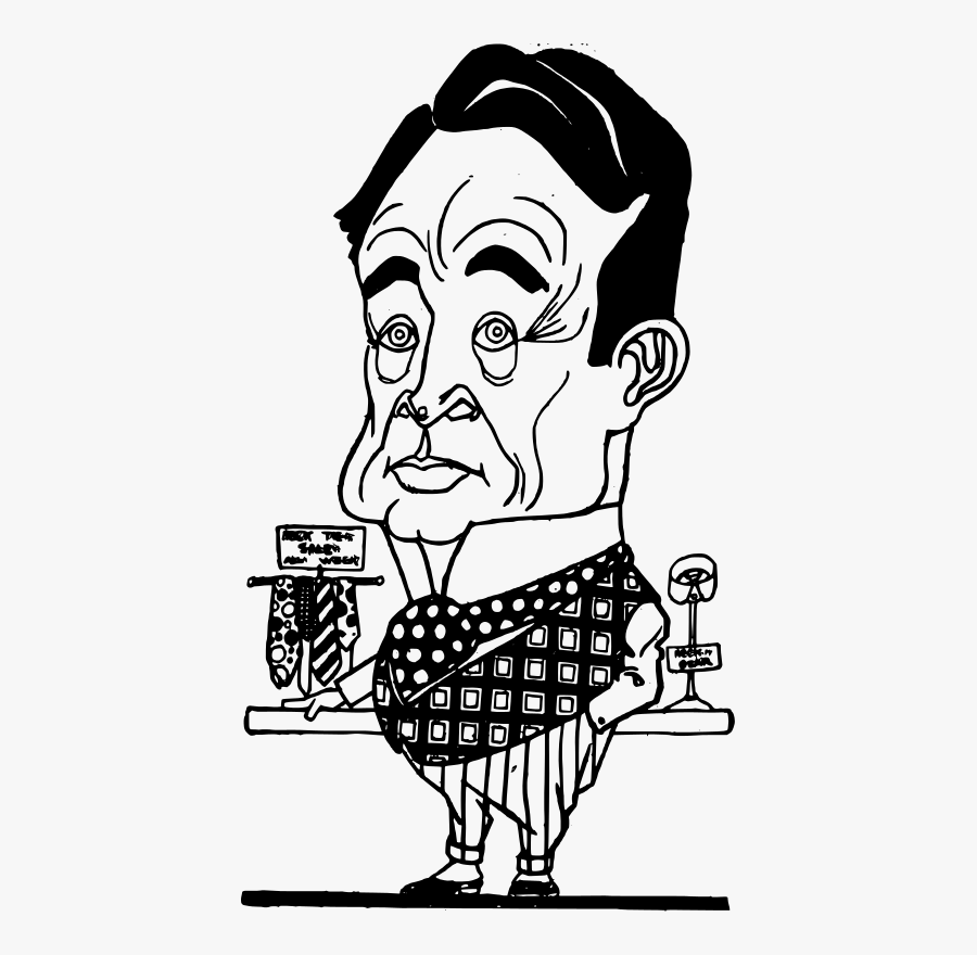 Tie Salesman - Drawing, Transparent Clipart