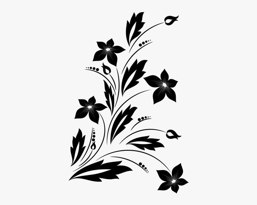 Vines Black And White, Transparent Clipart