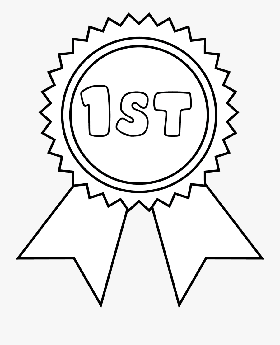 1st Place Ribbon Drawing, Transparent Clipart