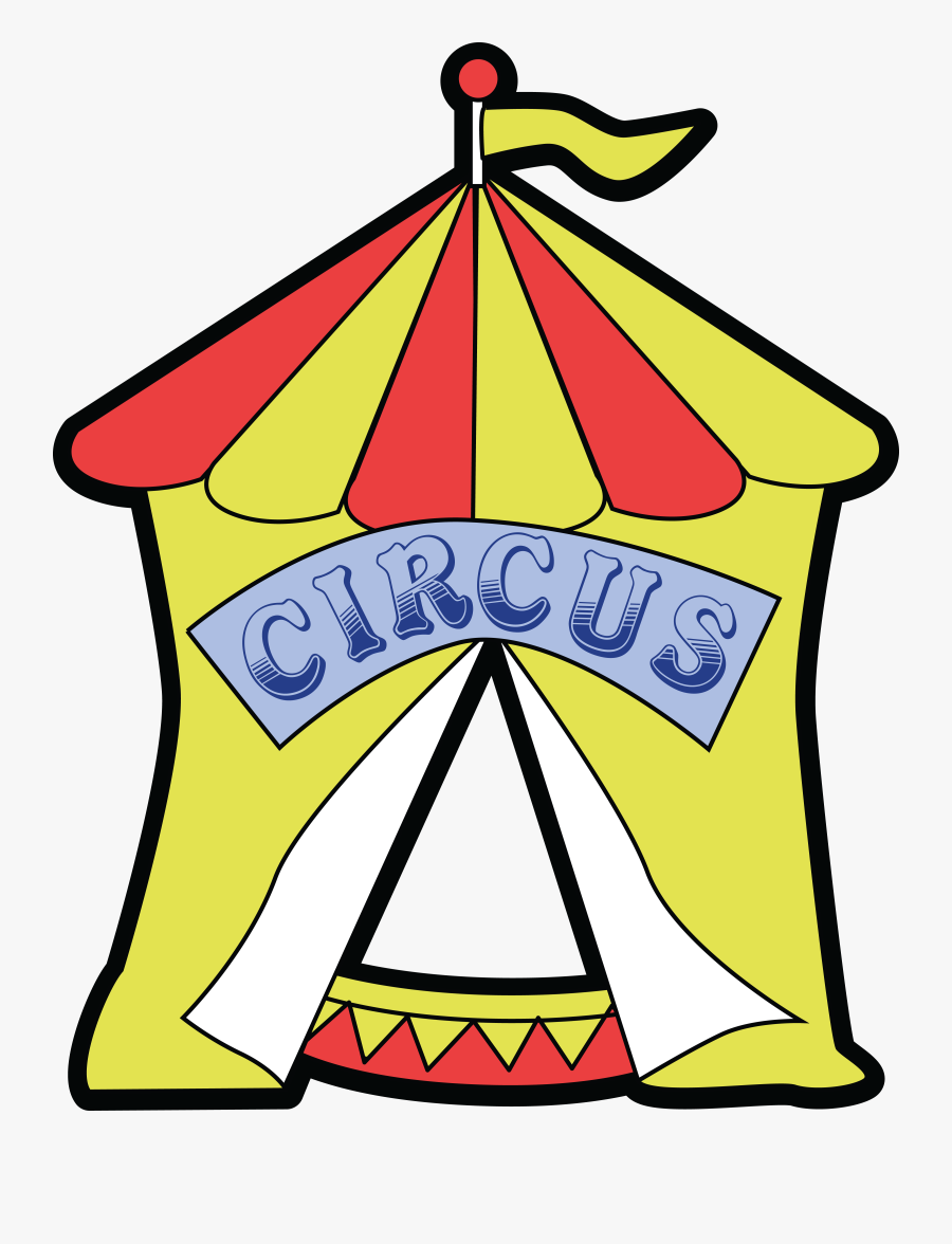 Free Clipart Of A Big Top Circus Tent - Dr Seuss Circus Tent, Transparent Clipart