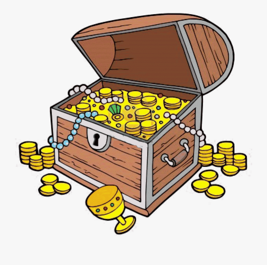 Treasure Clipart Treasure Chest Clip Art With Coins - Treasure Clipart, Transparent Clipart