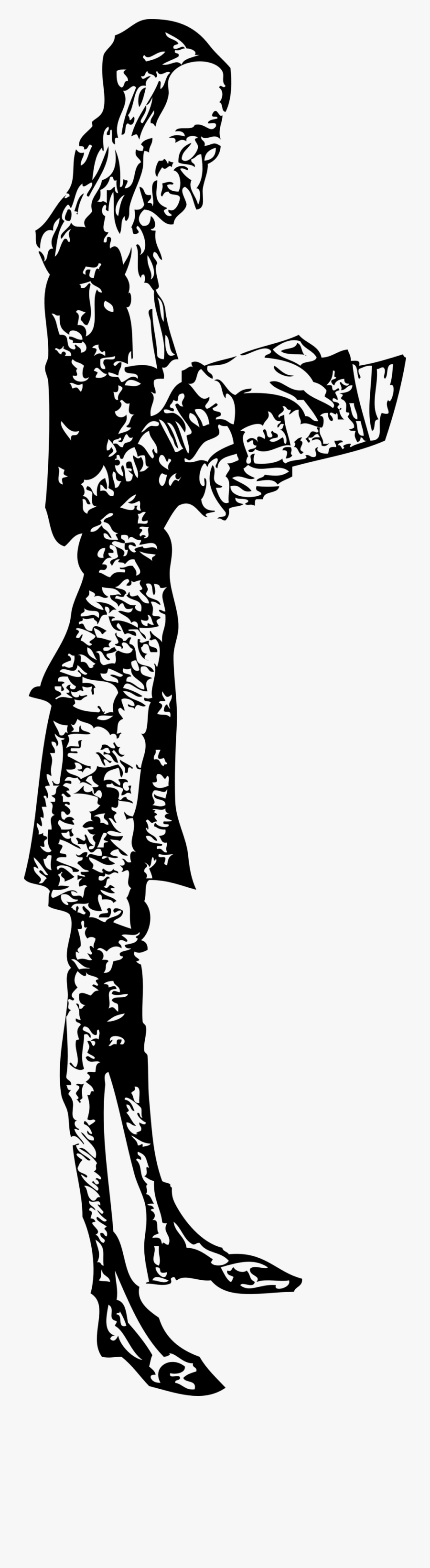 Tall Slim Man Cartoon, Transparent Clipart
