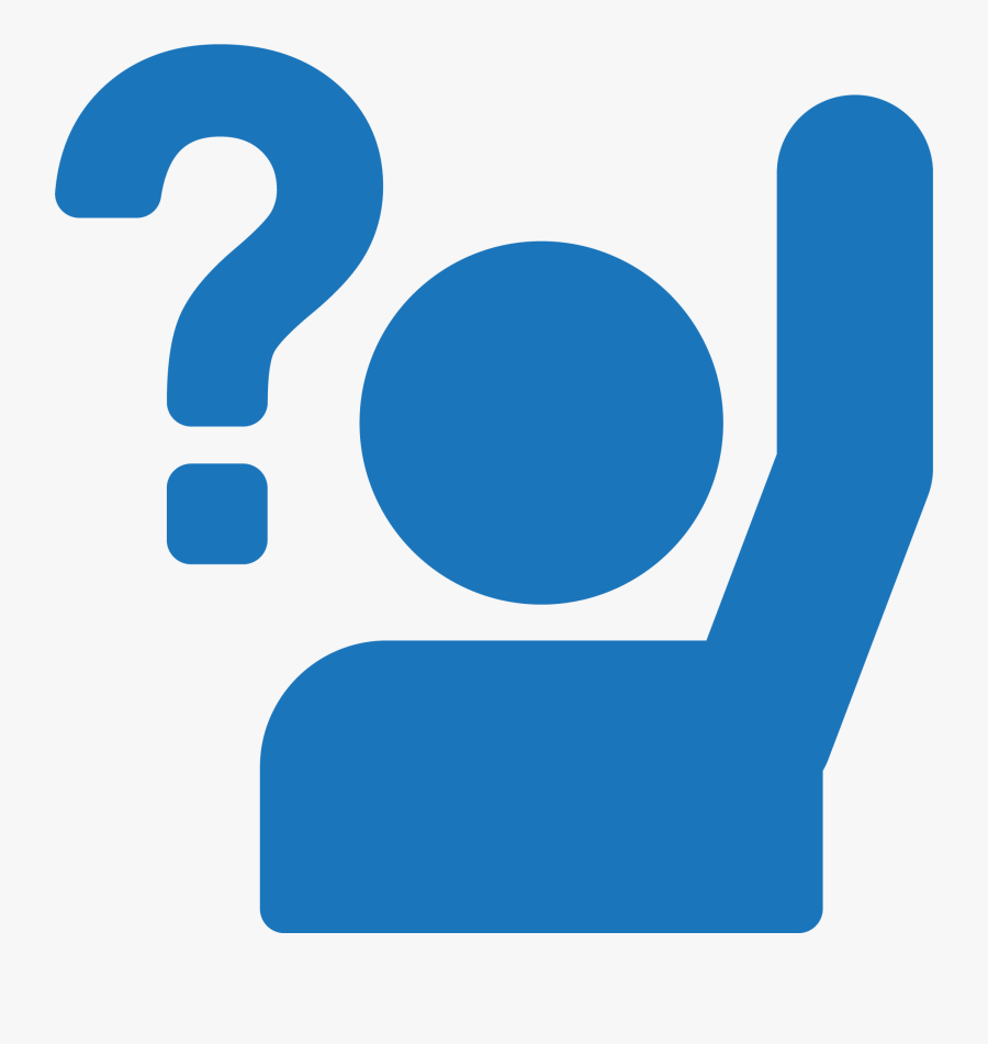 Icon Ask Png Clipart , Png Download - Raise Hand Question Clipart, Transparent Clipart