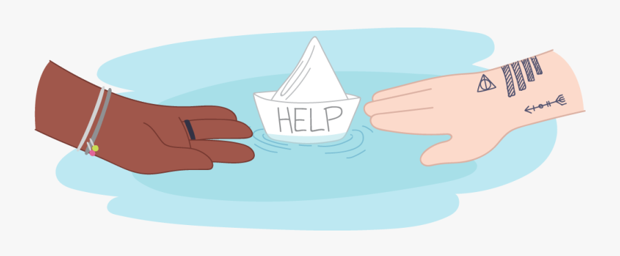 Transparent Hand Reaching Out Clipart - Ask For Help Png, Transparent Clipart