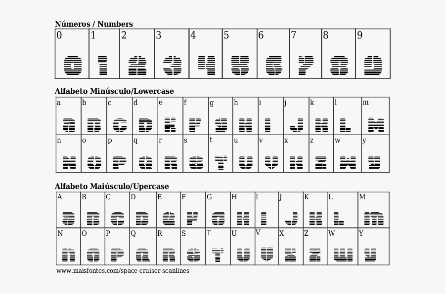 Font Details Space Cruiser Scanlines - Dunkel Meister Font, Transparent Clipart