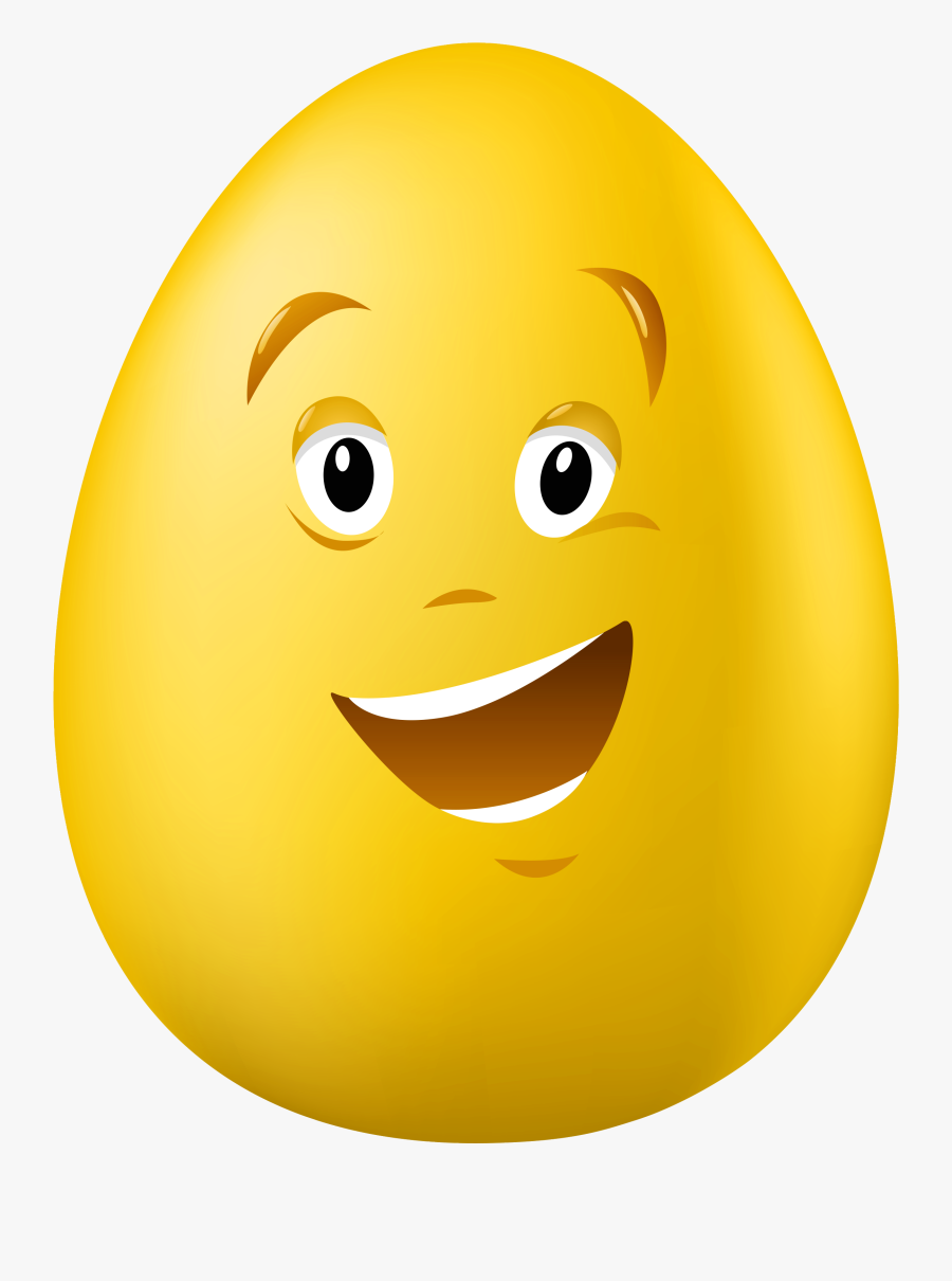 Transparent Easter Talking Yellow Egg Png Clipart Picture - Easter Eggs, Transparent Clipart