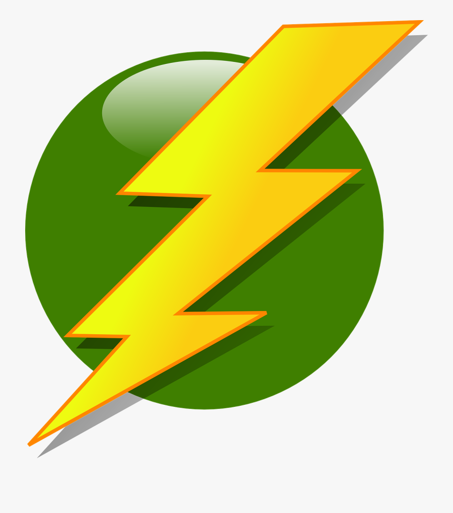 Bolt Lightning Flash Strike Png Image - Yellow And Blue Lighting Bolt, Transparent Clipart