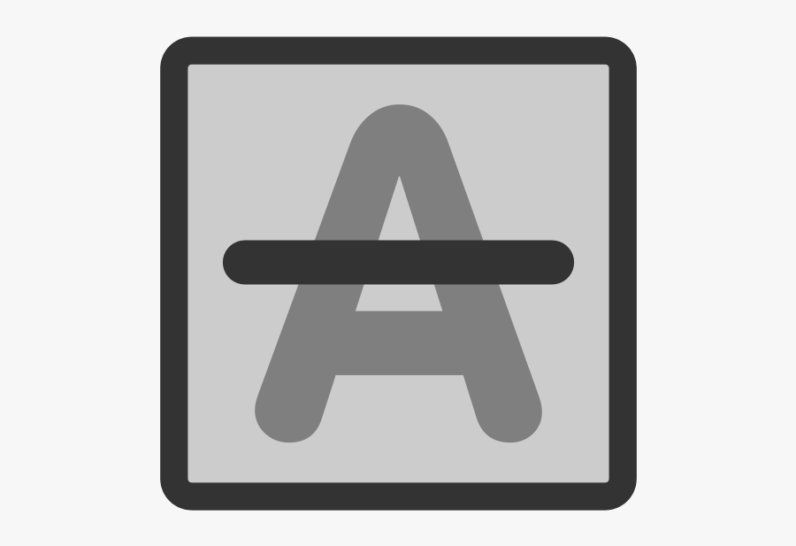 Fttext Strike Png Images - Huruf A Vektor, Transparent Clipart