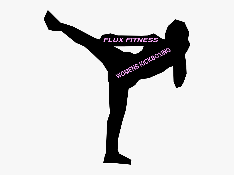 Kickboxing Clip Art At Clker - Muay Thai Woman Logo, Transparent Clipart