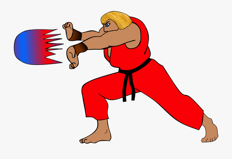 Street Fighter Kavga Dövüş Sanatları Fireball Büyü - Dövüşcü Png, Transparent Clipart