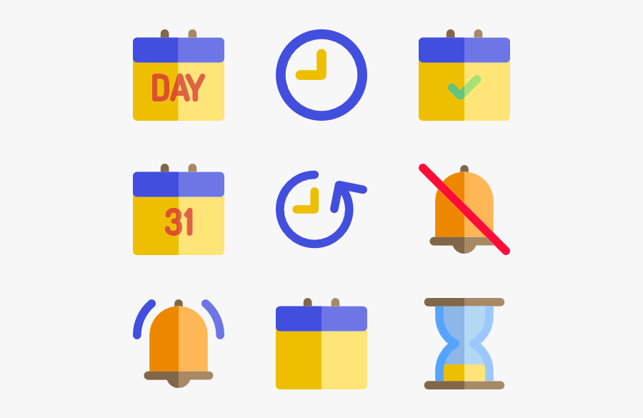 Time & Date - Date Time Venue Icons, Transparent Clipart