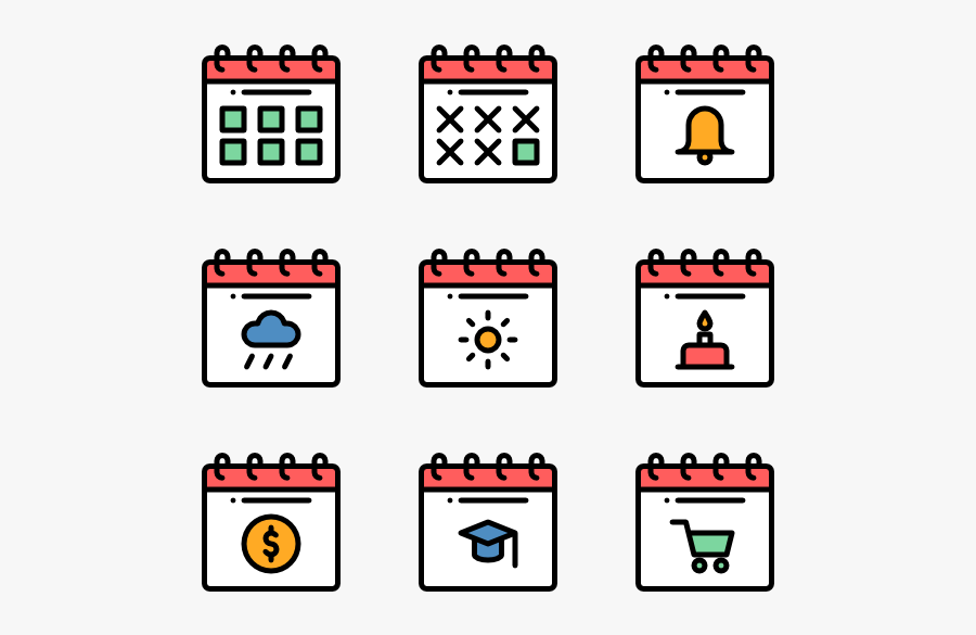 Calendar & Date, Transparent Clipart